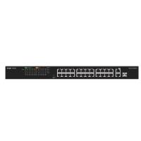 RUIJIE REYEE RG-ES126FGS-P 26 Portlu, 10/100 Fast Ethernet Tak Çalıştır Swıtch 2 Gigabit Uplink 1combo